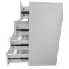 Livelylodge Modular Wardrobe Closet - Freestanding White Closet with Spacious Storage Shelves and Hanging Rods 70.86"W x 16.04"D x 70.86"H