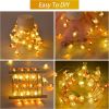 1 Roll Of Bunny Carrot String Lights Battery Operated