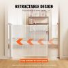 VEVOR Retractable Baby Gate, 34.2" Tall Mesh Baby Gate, Extends up to 60" Wide Retractable Gate for Kids or Pets