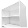 Livelylodge Modular Wardrobe Closet - Freestanding White Closet with Spacious Storage Shelves and Hanging Rods 70.86"W x 16.04"D x 70.86"H