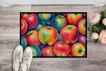 Colorful Apples Doormat Front Door Mat Indoor Outdoor Rugs for Entryway, Non Slip Washable Low Pile, 24H X 36W