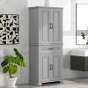 Bathroom Storage Cabinet with Doors and Drawer, Multiple Storage Space, Adjustable Shelf