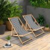 Folding Outdoor Sling Chair with 3 Adjustable Position