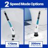 Electric Self Rotating Cleaning Brush, Waterproof Rotating Washer, Can Add Cleaning Solution,Replaceable with 5/7/9 Brush Heads