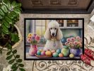 Decorating Easter White Poodle Doormat Front Door Mat Indoor Outdoor Rugs for Entryway, Non Slip Washable Low Pile, 24H X 36W