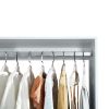 Livelylodge Modular Wardrobe Closet - Freestanding White Closet with Spacious Storage Shelves and Hanging Rods 70.86"W x 16.04"D x 70.86"H