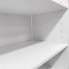 Livelylodge Modular Wardrobe Closet - Freestanding White Closet with Spacious Storage Shelves and Hanging Rods 70.86"W x 16.04"D x 70.86"H