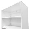 Livelylodge Modular Wardrobe Closet - Freestanding White Closet with Spacious Storage Shelves and Hanging Rods 70.86"W x 16.04"D x 70.86"H