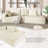 125" Stylish Chaise Lounge Modern Indoor Lounge Sofa Sleeper Sofa with Clean Lines for Living Room