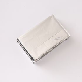 Emergency Blanket Outdoor Portable Thermal Double-sided Silver Survival (Option: Silver-140x210cm-1pcs)